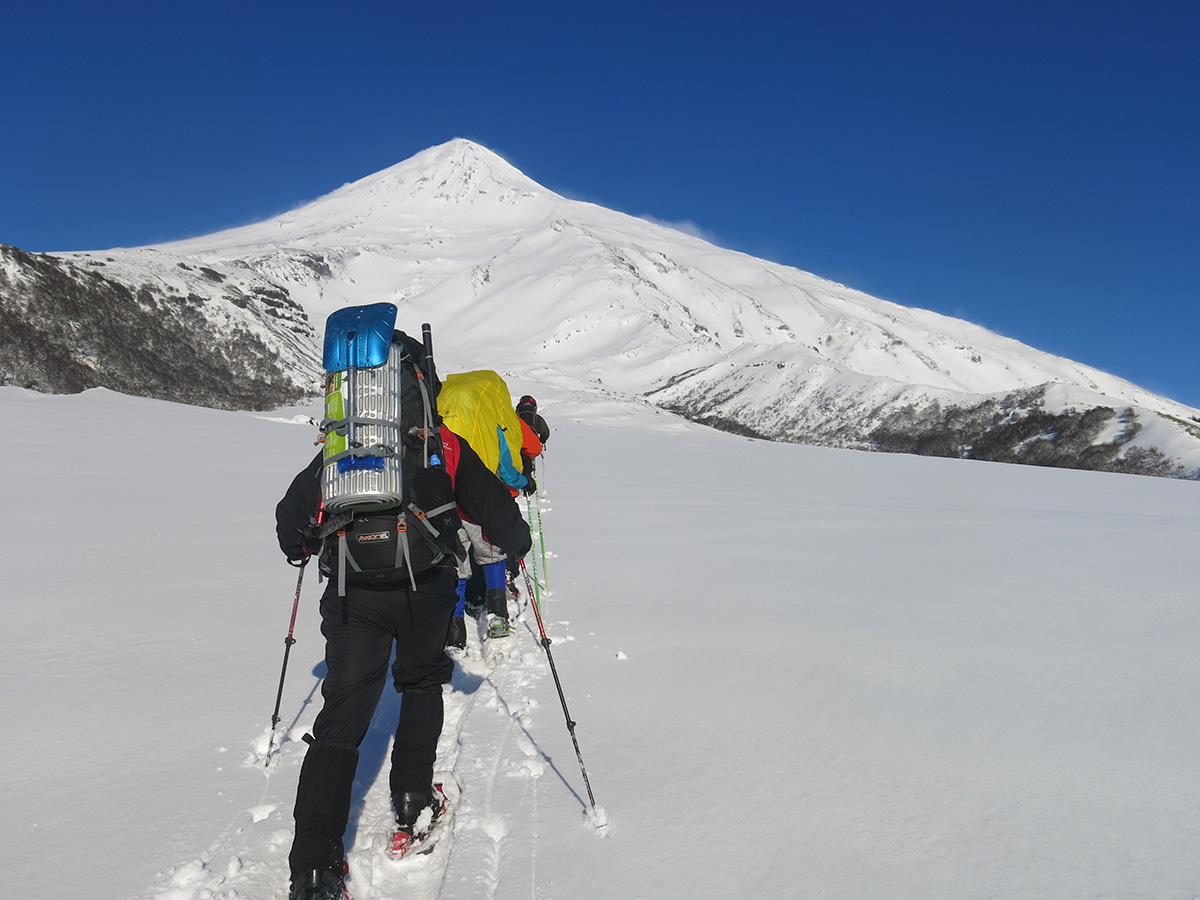 Ascenso al Lanin Invernal