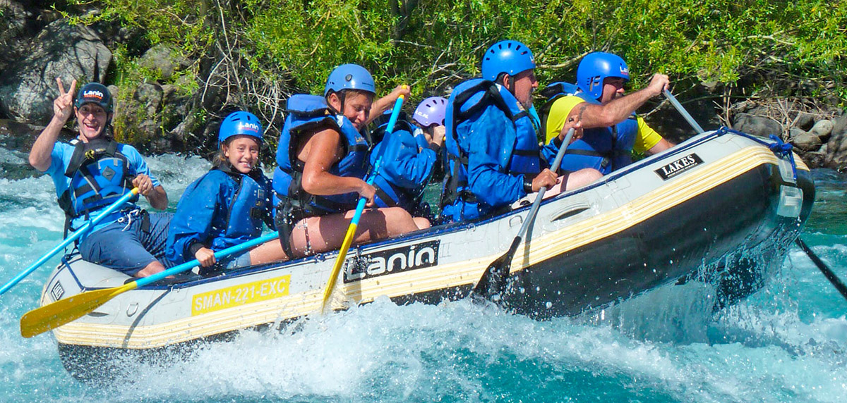 Rafting Lanin en río Chimehuin
